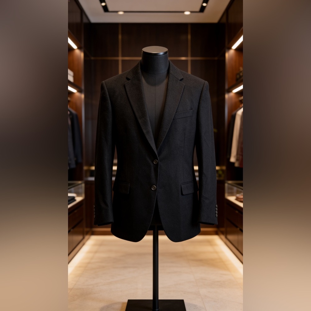Loro Piana Elegant Black Blazer
